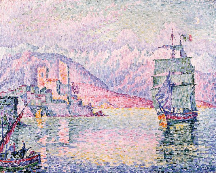 Paul Signac Antibes, Evening oil painting picture
